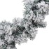 Guirnalda de Navidad con luces LED PVC verde 20
