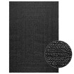 Alfombra ZIZUR apariencia yute interior exterior antracita