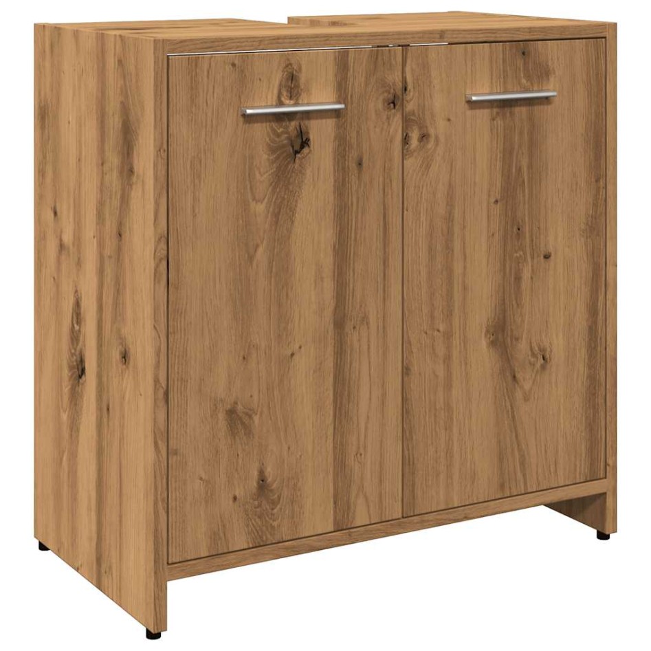 Mueble de lavabo de baño madera roble artisan 60x33x60