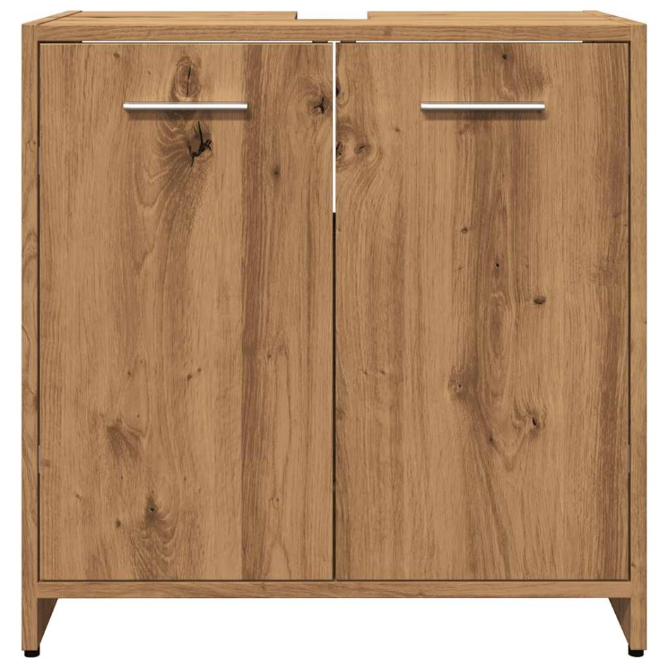 Mueble de lavabo de baño madera roble artisan 60x33x60