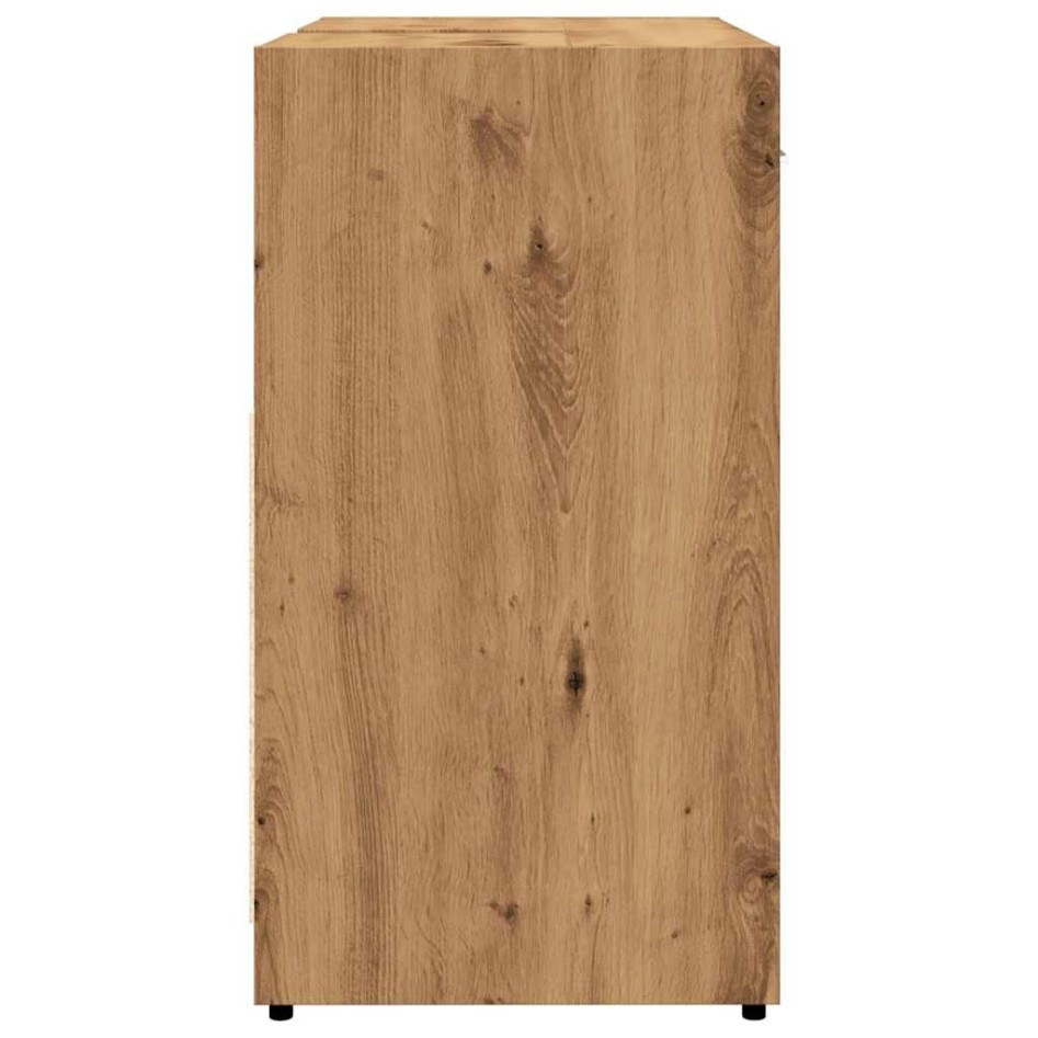 Mueble de lavabo de baño madera roble artisan 60x33x60