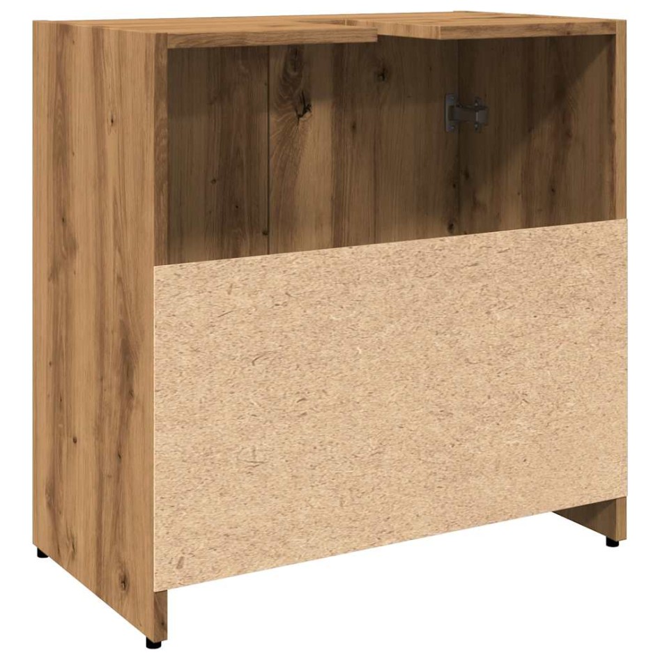 Mueble de lavabo de baño madera roble artisan 60x33x60