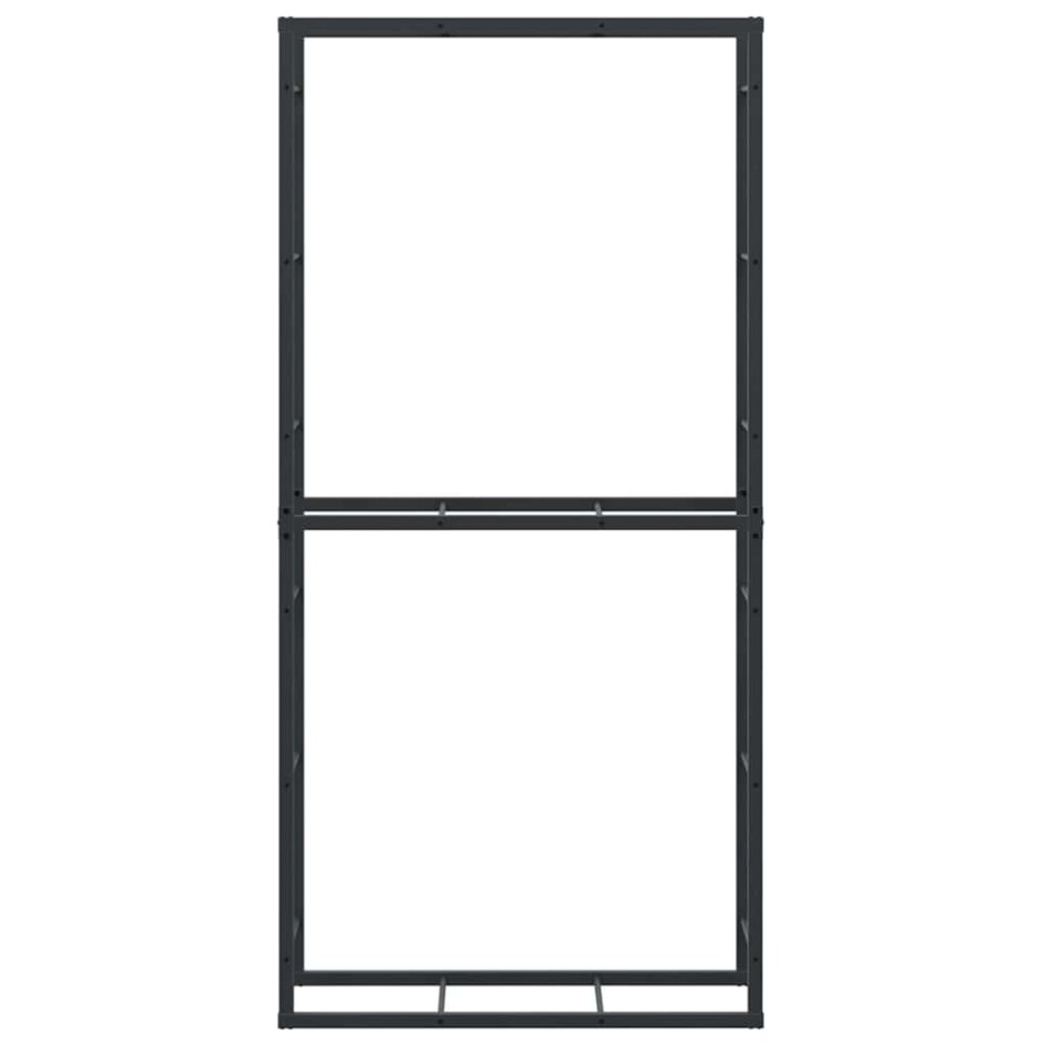 Leñero de acero negro 100x40x60