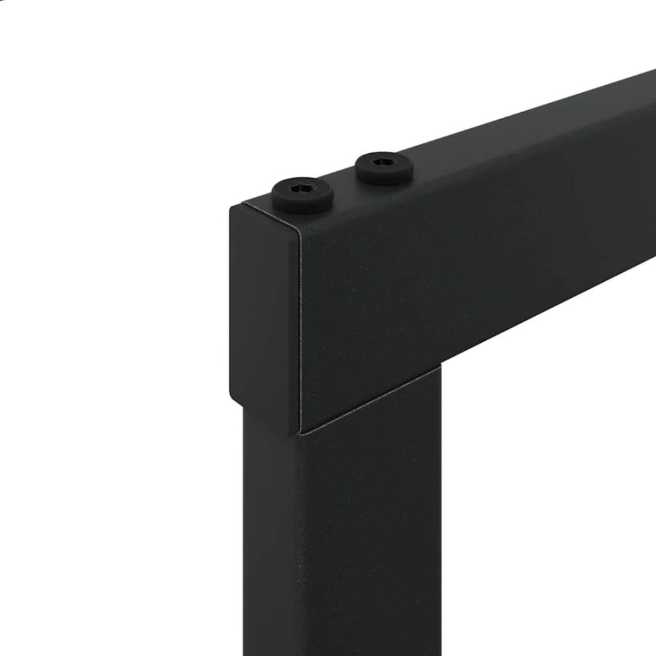 Leñero de acero negro 100x40x60