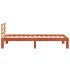 Estructura de cama sin colchón madera maciza marrón 90x190