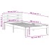 Estructura de cama sin colchón madera maciza marrón 90x190