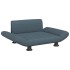 Cama para perros de tela gris oscuro 70x45x28