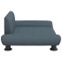 Cama para perros de tela gris oscuro 70x45x28