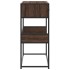 Mesa consola madera de ingeniería marrón roble 90x35x80