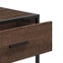Mesa consola madera de ingeniería marrón roble 90x35x80