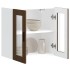 Armario de pared para cocina puerta cristal Porto roble