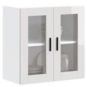 Armario pared para cocina puerta cristal Porto blanco