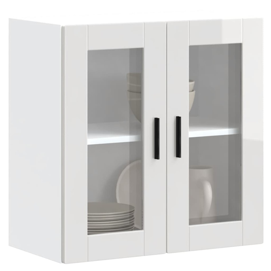 Armario pared para cocina puerta cristal Porto blanco