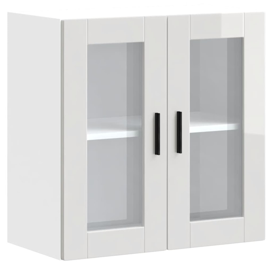 Armario pared para cocina puerta cristal Porto blanco