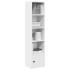 Estantería de madera de ingeniería blanca 31x24x127