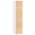 Estantería de madera de ingeniería blanca 31x24x127