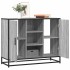 Aparador de madera de ingeniería gris Sonoma 92x35x76