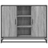 Aparador de madera de ingeniería gris Sonoma 92x35x76