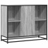 Aparador de madera de ingeniería gris Sonoma 92x35x76