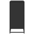 Aparador de madera de ingeniería negro 68x35x76