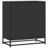 Aparador de madera de ingeniería negro 68x35x76
