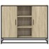 Aparador de madera de ingeniería roble Sonoma 92x35x76