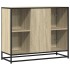 Aparador de madera de ingeniería roble Sonoma 92x35x76