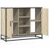Aparador de madera de ingeniería roble Sonoma 92x35x76