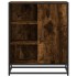 Aparador de madera de ingeniería roble ahumado 62x35x76