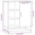 Aparador de madera de ingeniería roble ahumado 62x35x76
