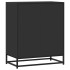 Aparador de madera de ingeniería negro 62x35x76