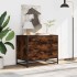 Cómoda de madera contrachapada roble ahumado 70x41x56