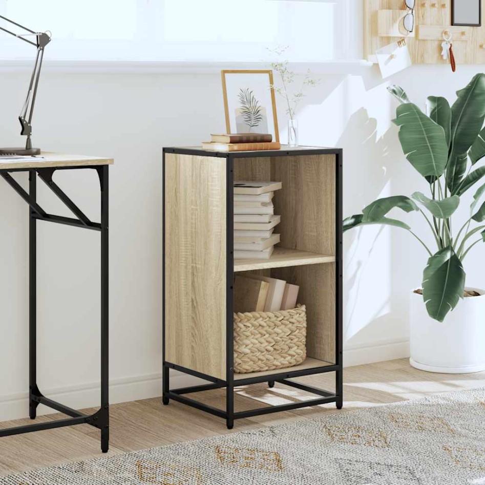 Estantería madera contrachapada color roble 40x35x76