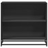 Estantería madera ingeniería negra 80,5x35x76