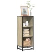 Armario de libros contrachapada color roble 40x35x107,5 cm