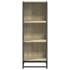 Armario de libros contrachapada color roble 40x35x107,5
