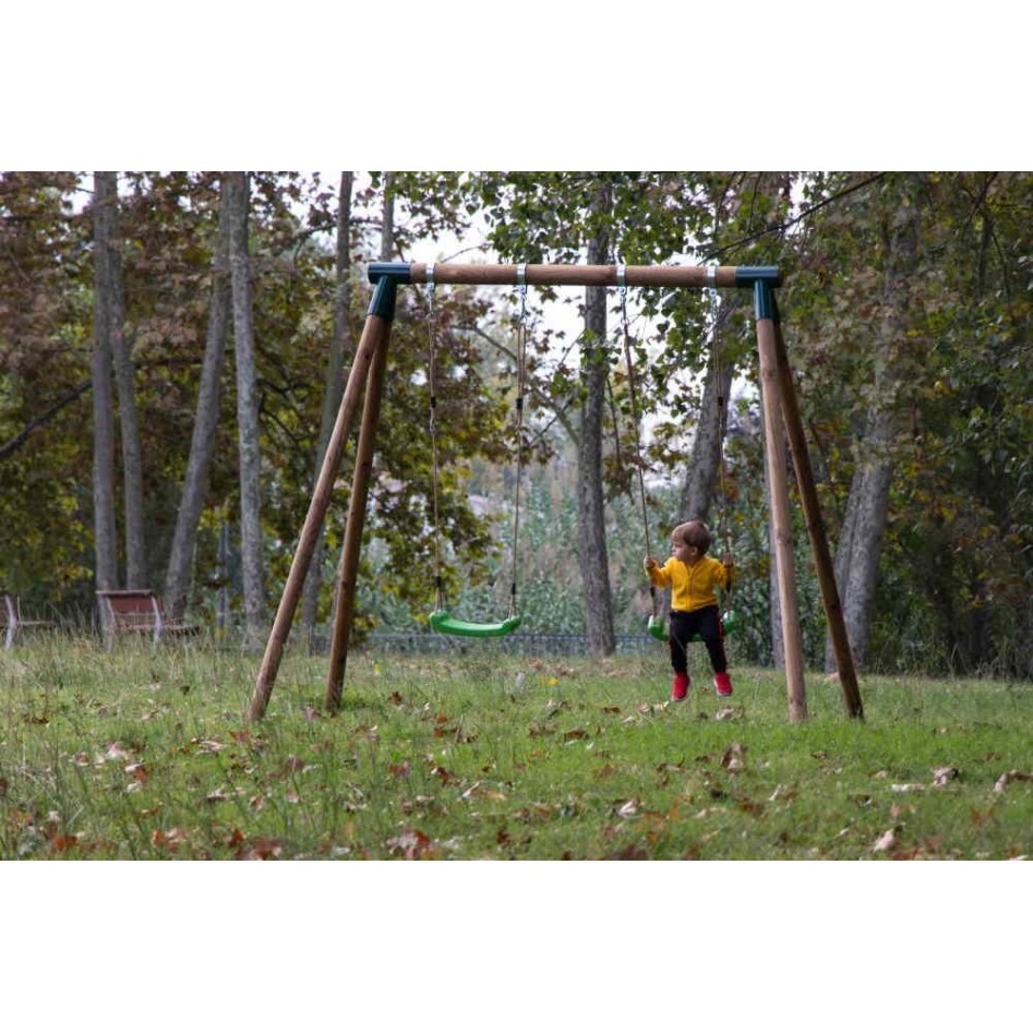 Kibo doble Columpio Madera