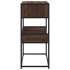 Mesa consola madera de ingeniería marrón roble 90x35x80