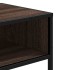 Mesa consola madera de ingeniería marrón roble 90x35x80
