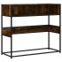 Mesa consola de madera de ingeniería roble ahumado 90x35x80