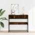 Mesa consola de madera de ingeniería roble ahumado 90x35x80