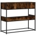 Mesa consola de madera de ingeniería roble ahumado 90x35x80