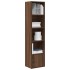 Estantería madera de ingeniería marrón roble 31x24x127