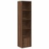 Estantería madera de ingeniería marrón roble 31x24x127