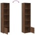 Estantería madera de ingeniería marrón roble 31x24x127