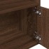 Estantería madera de ingeniería marrón roble 31x24x127
