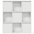 Estantería de madera de ingeniería blanca 89x24x101,5