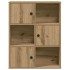 Estantería de madera de ingeniería roble artisan 60x24x76,5