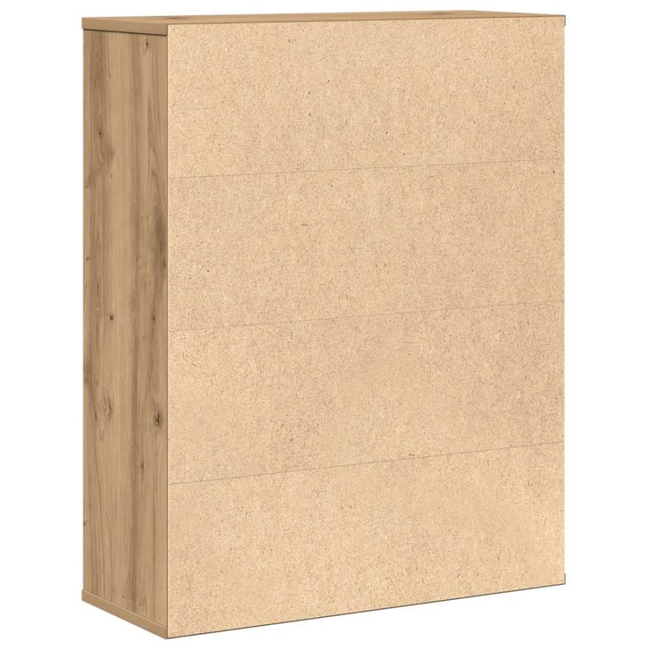 Estantería de madera de ingeniería roble artisan 60x24x76,5