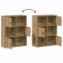 Estantería de madera de ingeniería roble artisan 60x24x76,5